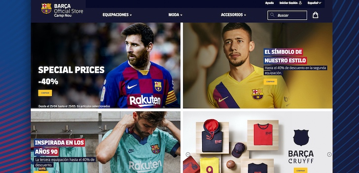 El Barça lanza su propio ecommerce para acelerar la venta de ‘merchandising’